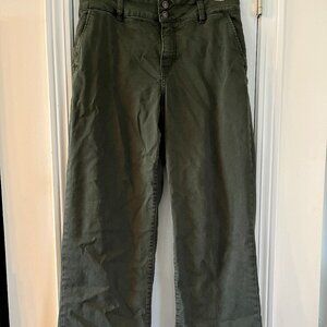 Studio Blue Full-Length Petite Olive Trousers